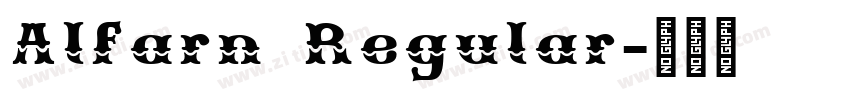 Alfarn Regular字体转换